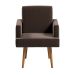 Poltrona Jasper Suede Marrom