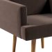 Poltrona Jasper Suede Marrom