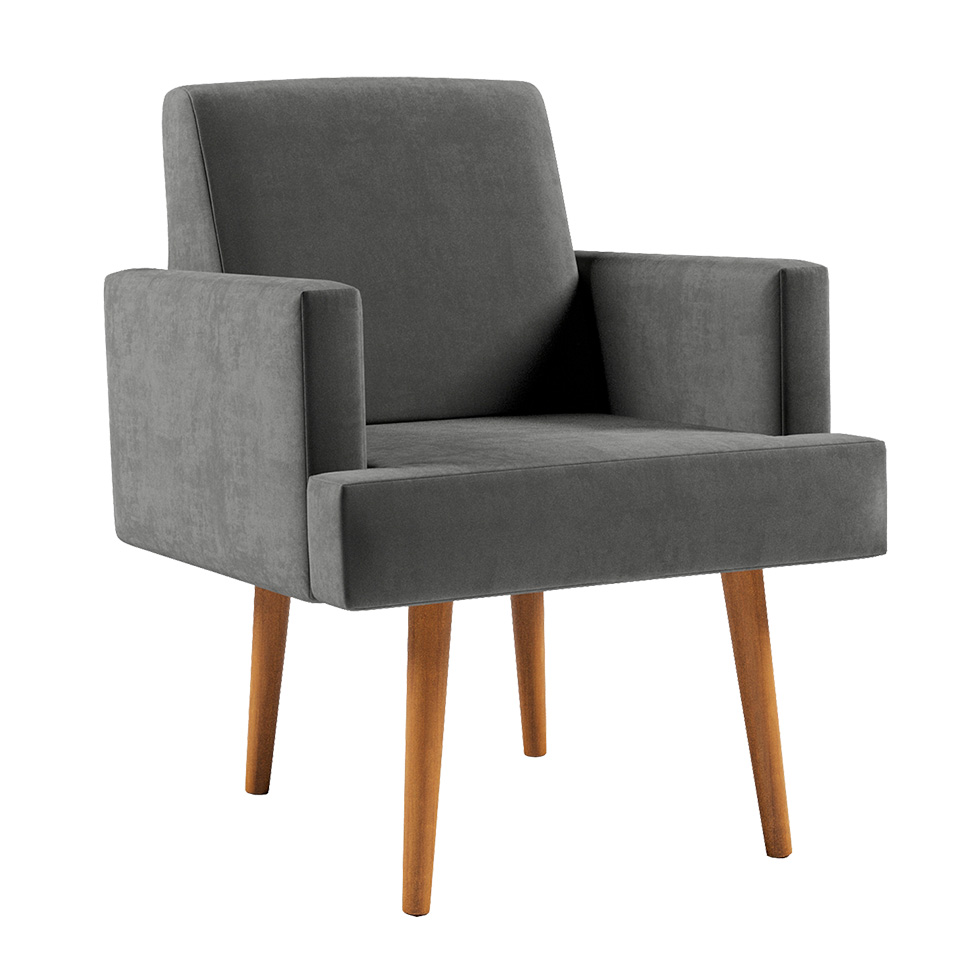 Poltrona Jasper Velosuede Grafite