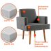 Poltrona Jasper Velosuede Grafite