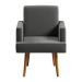 Poltrona Jasper Velosuede Grafite