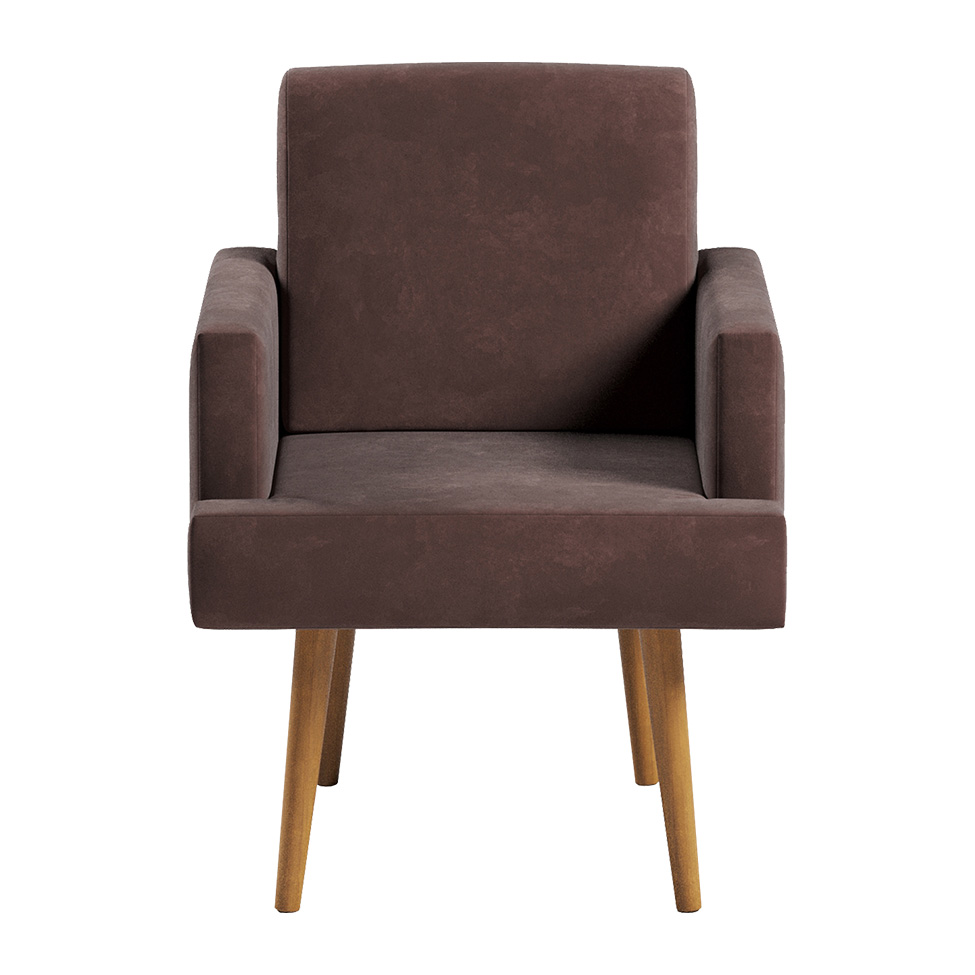 Poltrona Jasper Velosuede Marrom