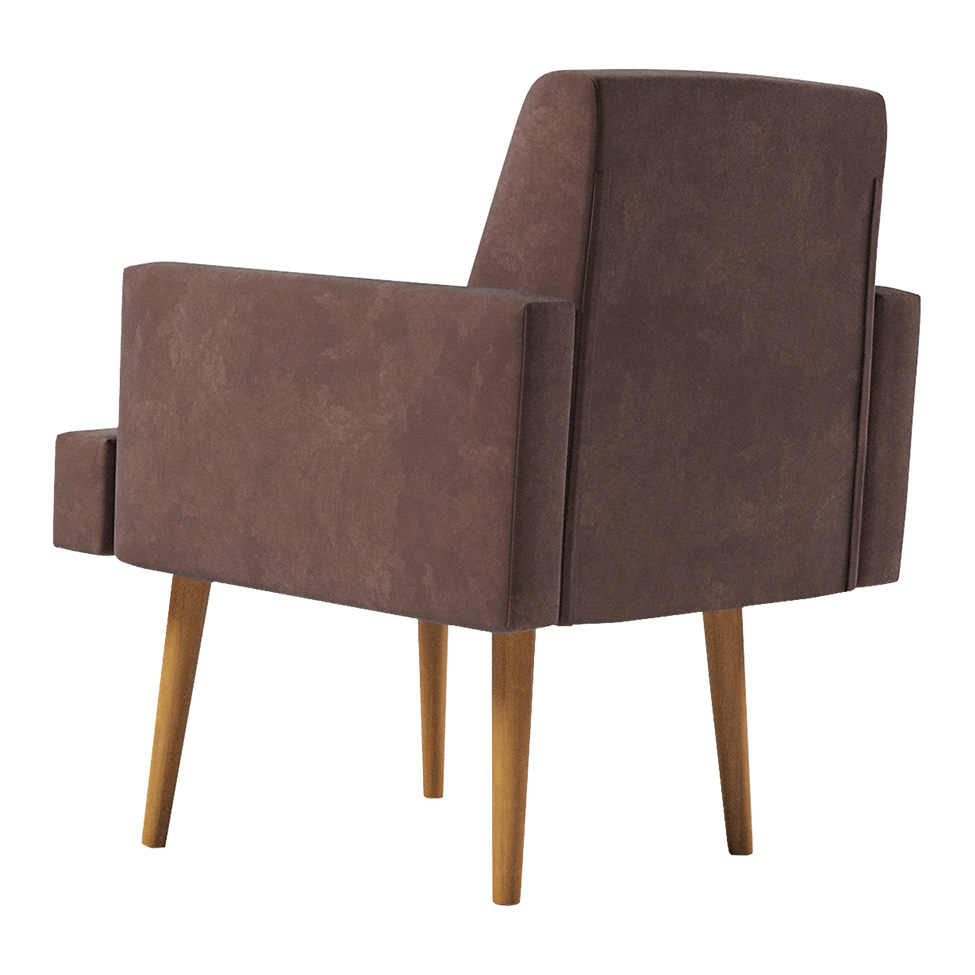 Poltrona Jasper Velosuede Marrom