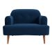Poltrona Kiev Linho Azul Marinho