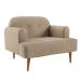 Poltrona Kiev Velosuede Bege
