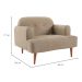 Poltrona Kiev Velosuede Bege