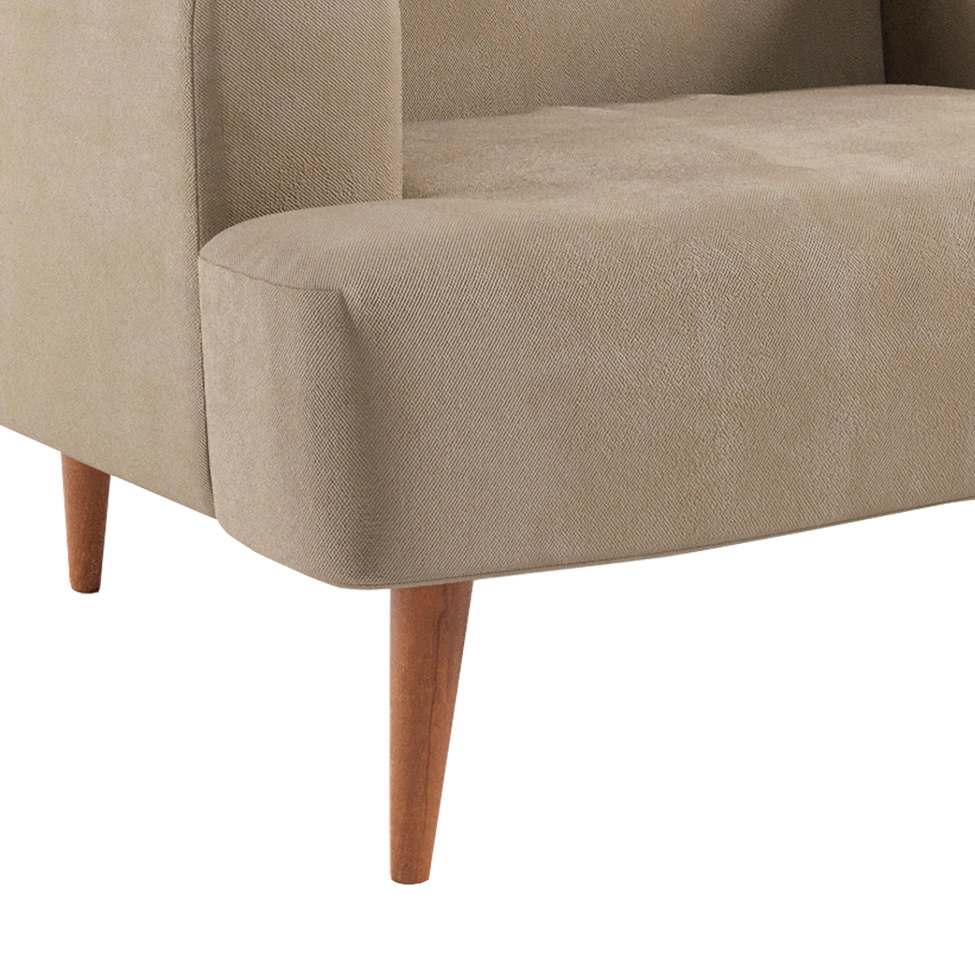 Poltrona Kiev Velosuede Bege