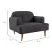Poltrona Kiev Velosuede Grafite