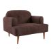 Poltrona Kiev Velosuede Marrom