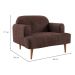 Poltrona Kiev Velosuede Marrom