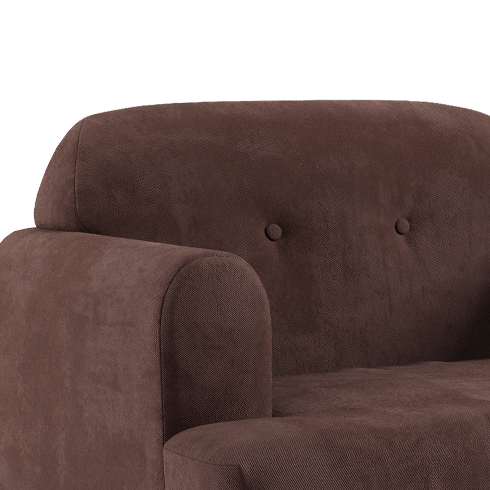 Poltrona Kiev Velosuede Marrom