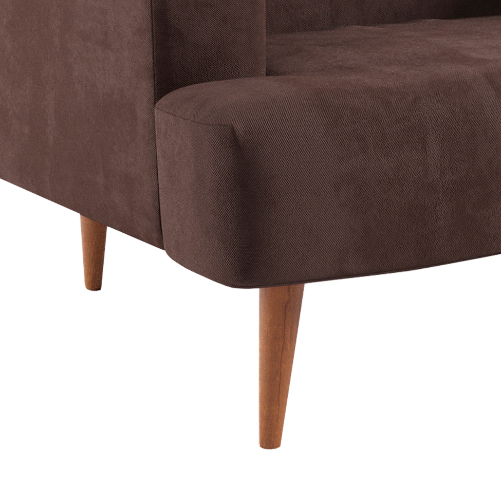 Poltrona Kiev Velosuede Marrom