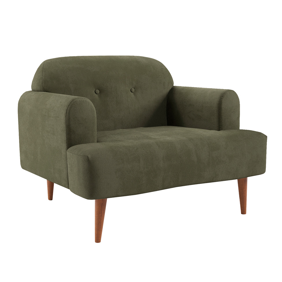 Poltrona Kiev Velosuede Verde