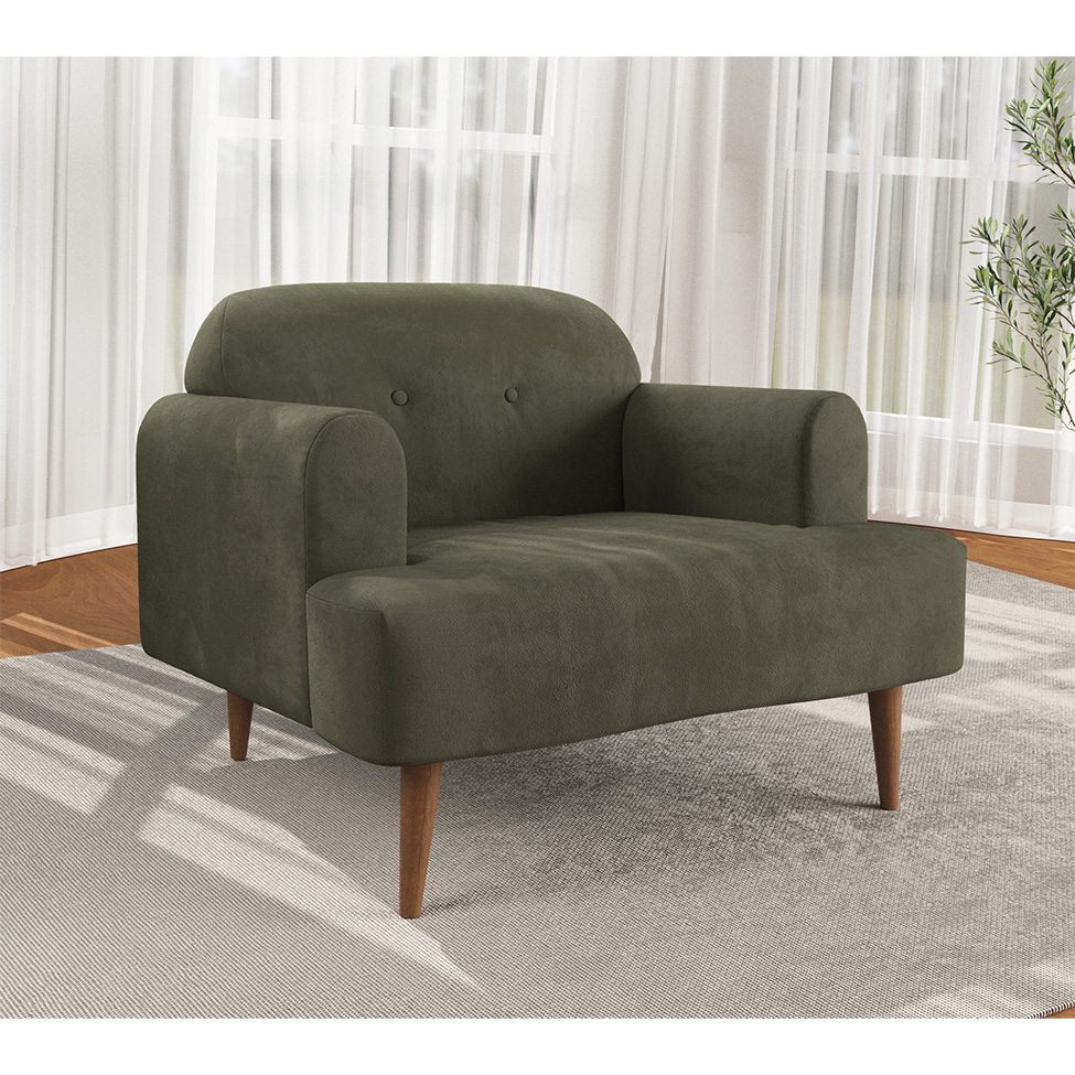 Poltrona Kiev Velosuede Verde