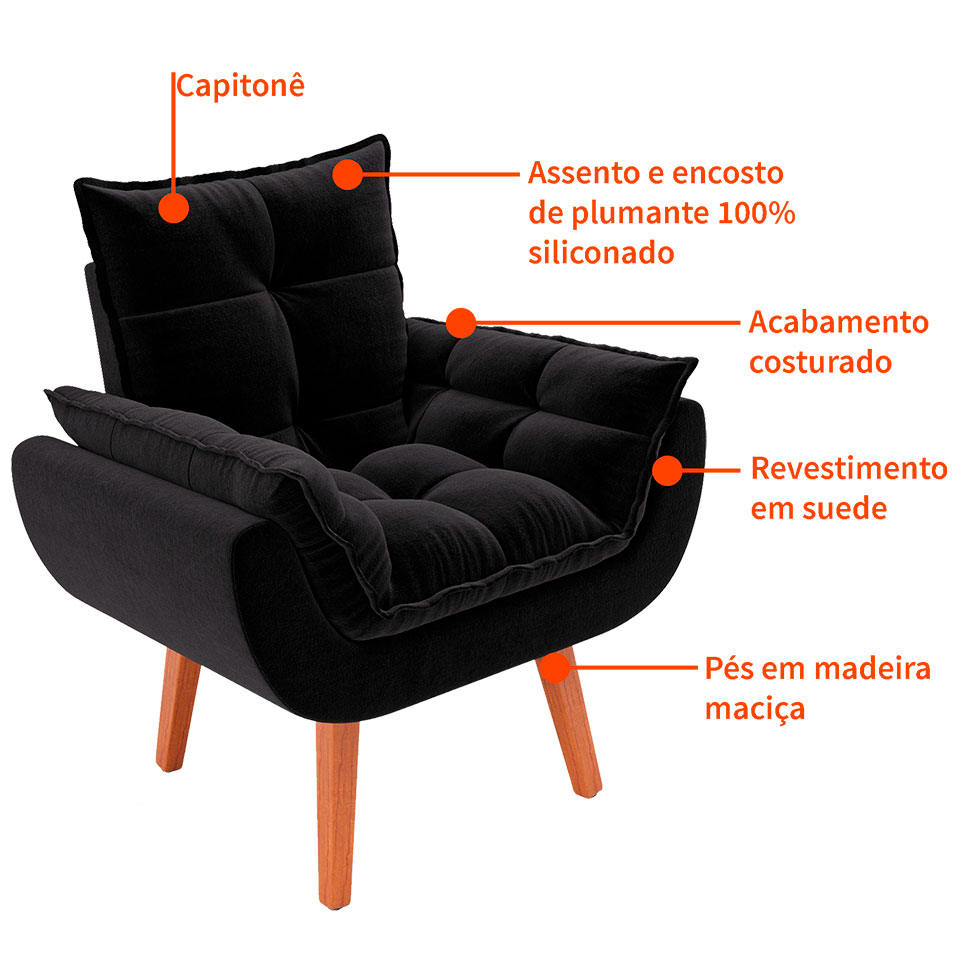 Poltrona Lidi Preta