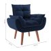 Poltrona Lidi Suede Azul Marinho