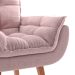 Poltrona Lidi Suede Rosa Claro