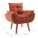 Poltrona Lidi Suede Terracota