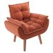 Poltrona Lidi Suede Terracota