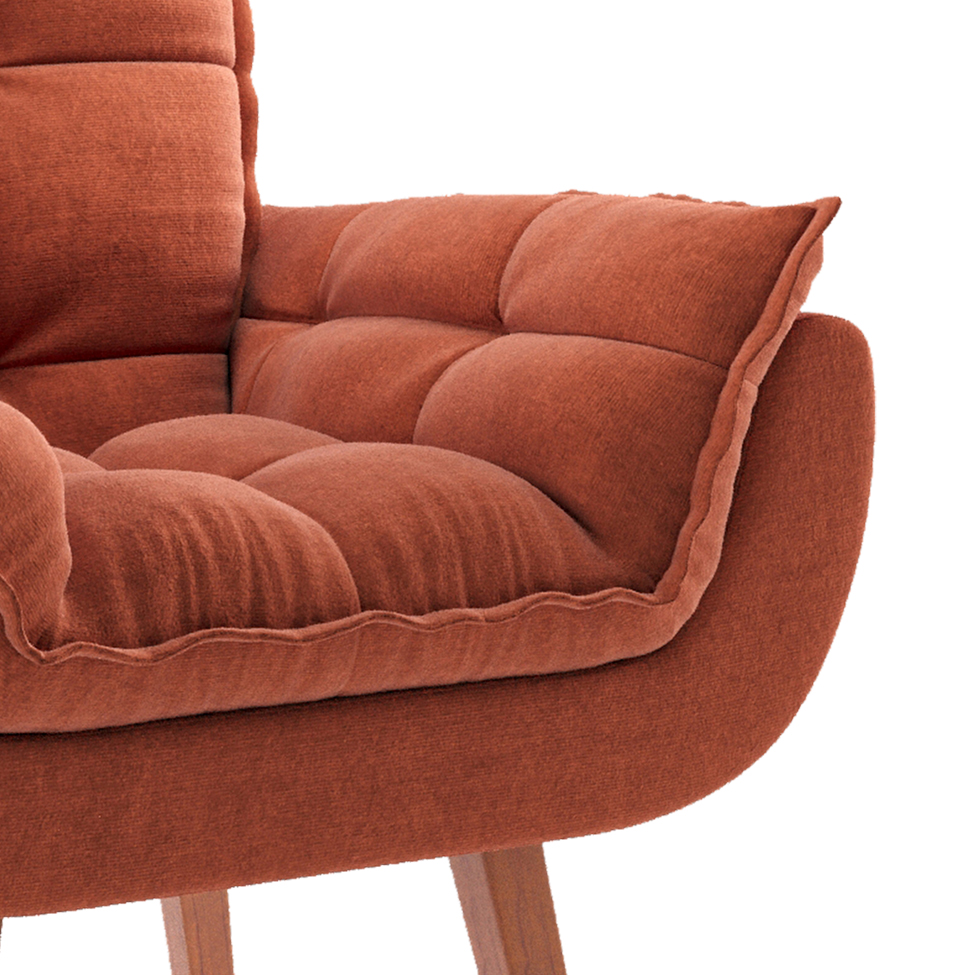 Poltrona Lidi Suede Terracota