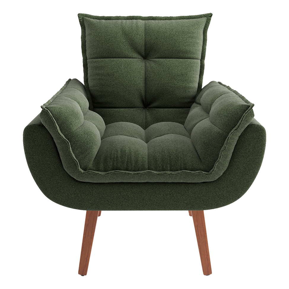 Poltrona Lidi Suede Verde