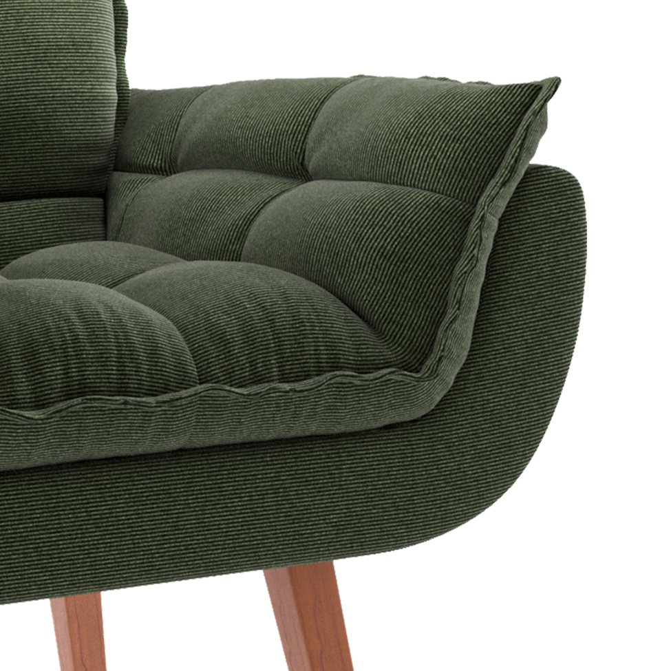 Poltrona Lidi Suede Verde