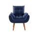 Poltrona Lidi Velosuede Azul Marinho