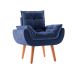 Poltrona Lidi Velosuede Azul Marinho