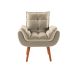 Poltrona Lidi Velosuede Bege