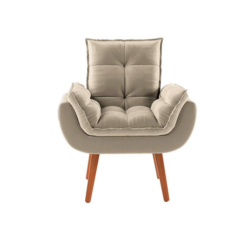 Poltrona Lidi Velosuede Bege