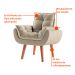 Poltrona Lidi Velosuede Bege