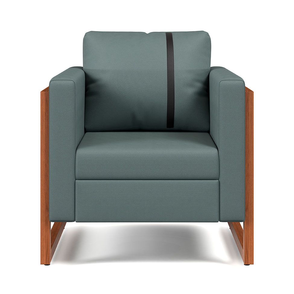 Poltrona Lin Linho Verde Sage