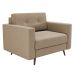 Poltrona Living Pé Palito Linho Cotton Bege