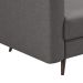 Poltrona Living Pé Palito Linho Cotton Cinza