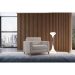 Poltrona Living Pés e Base em Madeira Linho Cotton Cru