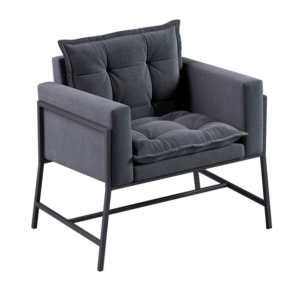 Poltrona Nixon Suede Grafite