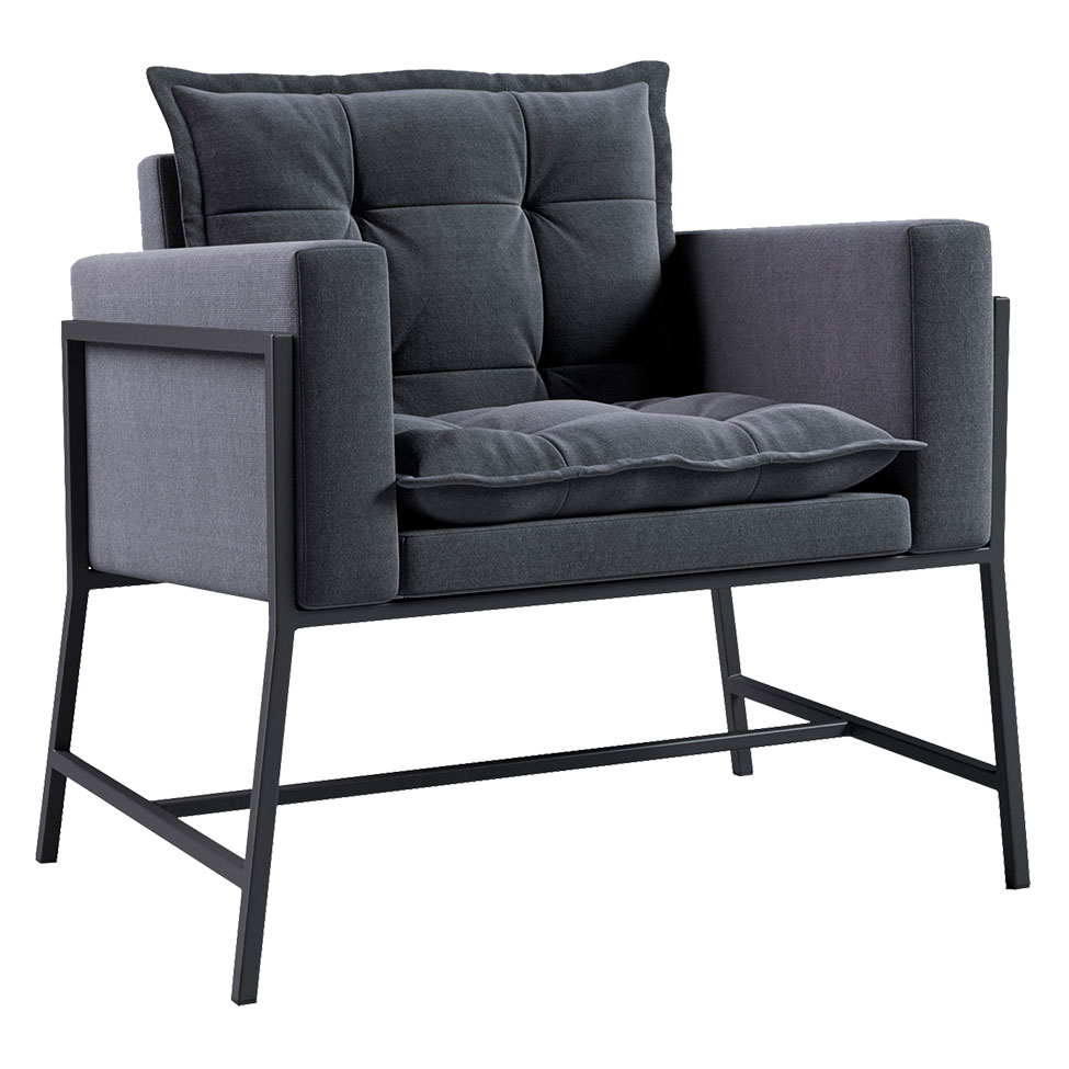 Poltrona Nixon Suede Grafite