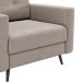 Poltrona Pé Palito Living Linho Cotton Cru