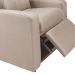 Poltrona Reclinável Paris Suede Areia