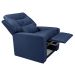 Poltrona Reclinável Paris Suede Azul