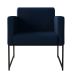 Poltrona Sara Suede Azul Marinho