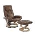 Poltrona de Massagem Louisiana Marrom Vintage Rivatti