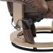 Poltrona de Massagem Louisiana Marrom Vintage Rivatti