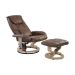 Poltrona de Massagem Louisiana Marrom Vintage Rivatti