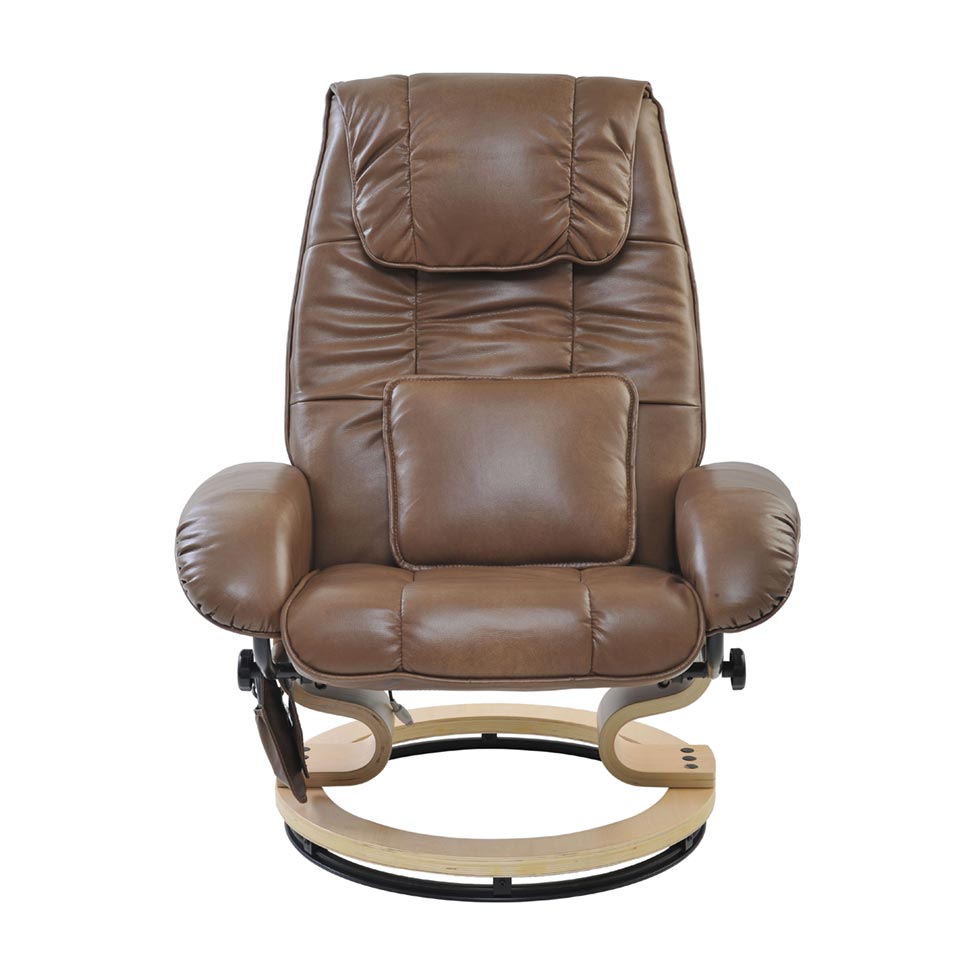 Poltrona de Massagem Louisiana Marrom Vintage Rivatti