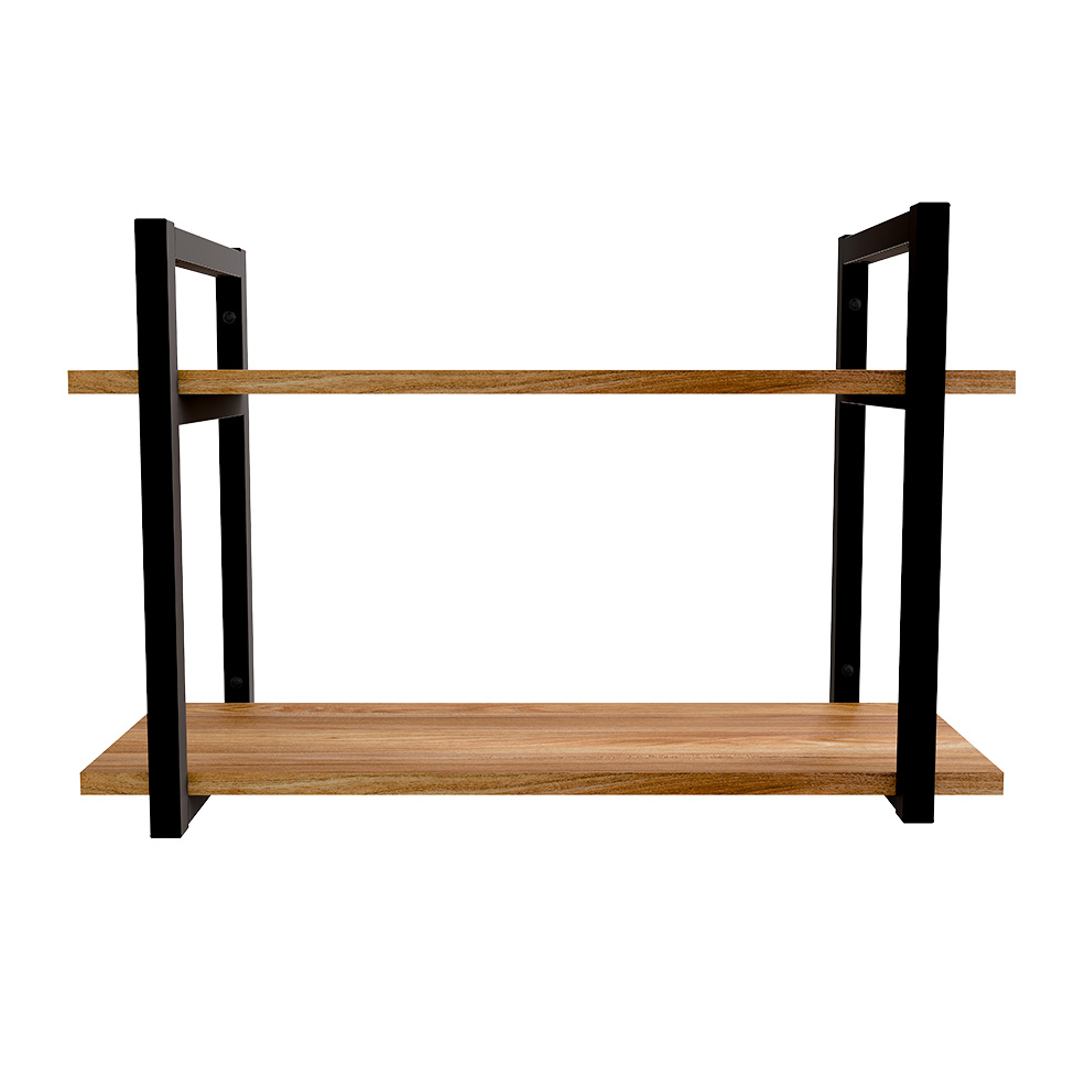 Prateleira Dupla UrbnFlex Mel e Preta