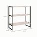 Prateleira Shelf Carvalho Berlin e Preta 66 cm