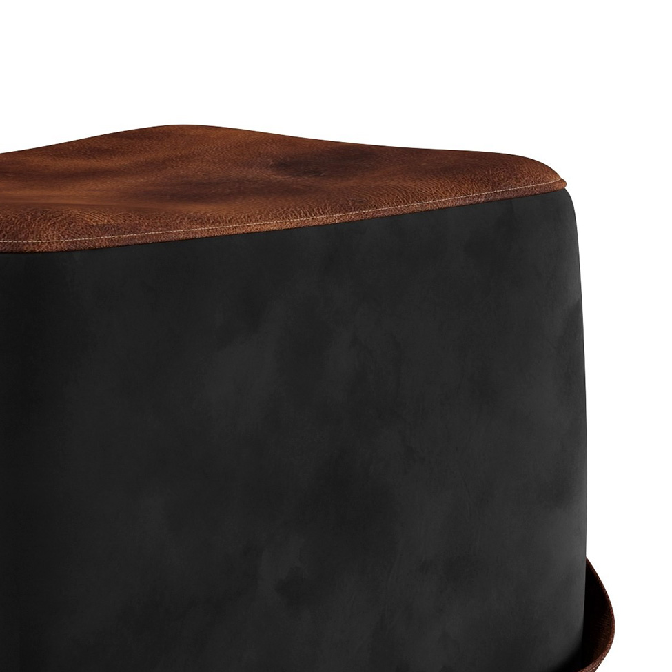 Puff Bag Preto e Bege
