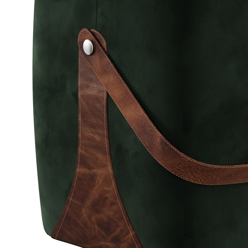 Puff Bag Verde e Marrom