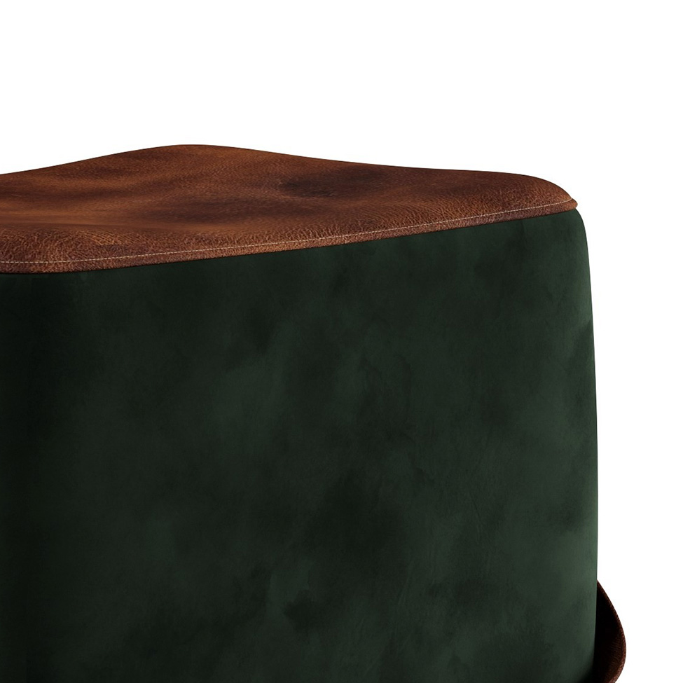 Puff Bag Verde e Marrom